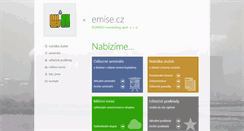 Desktop Screenshot of emise.cz